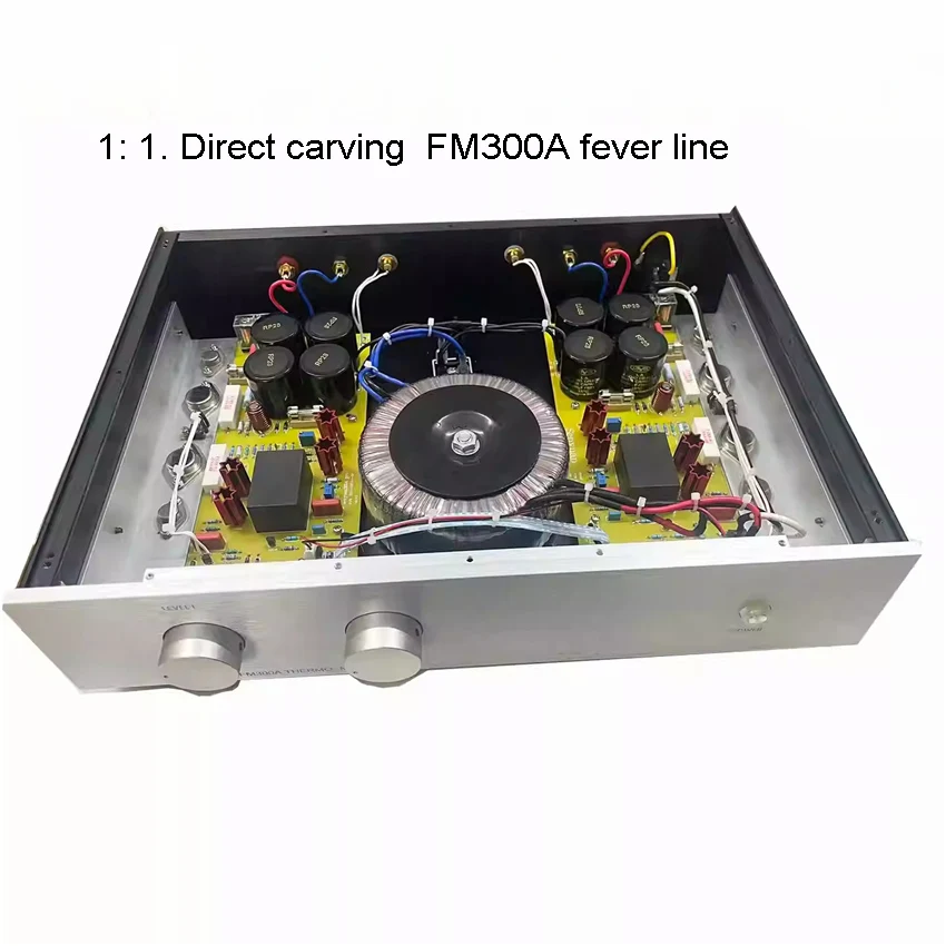 

FM300A DIY Fever Amplifier Acoustics HI-FI Audio 150W*2 4Ω 80W*2 8Ω Power Amplifier Impedance range 2 to 8 Ω