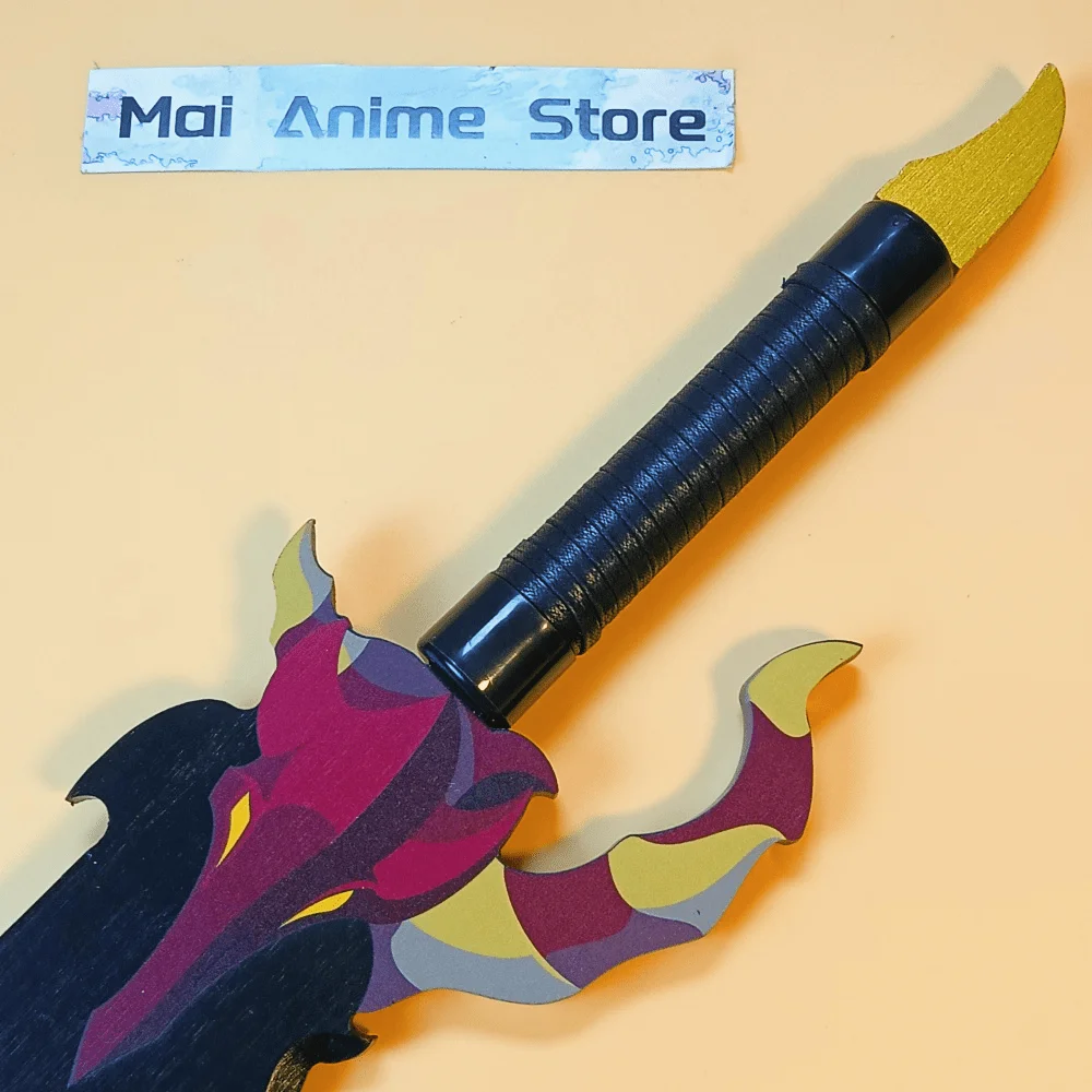 24인치 미즈시노 순 카타나 애니메이션 솔로 레벨링 검 사무라이 검 코스프레 소품 닌자 칼 나무로 만든 진짜 일본 카타나 장난감 선물