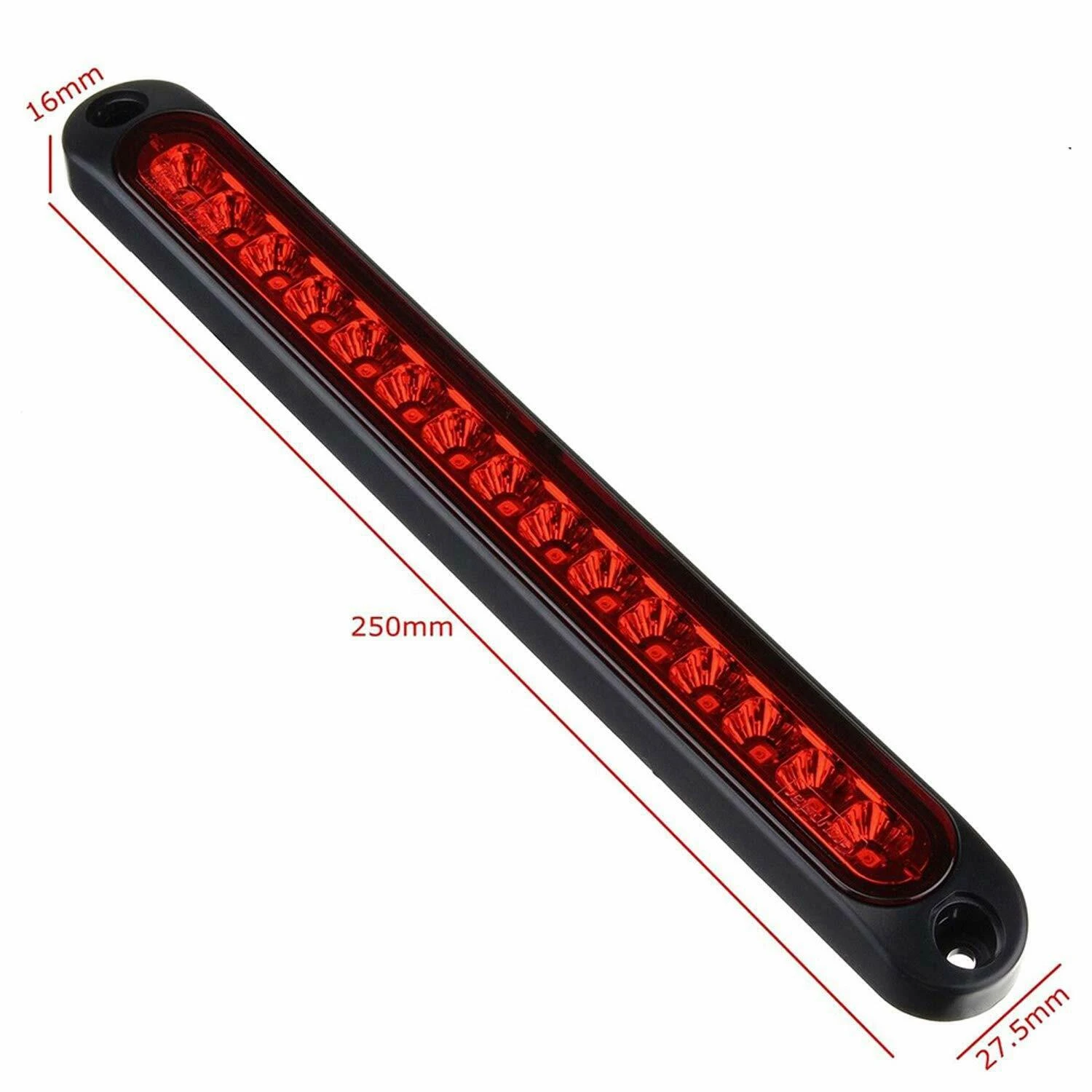 2X 10 inch 15 LED Red Sealed Trailer Truck&Lorry Stop Tail Rear Turn Brake Light