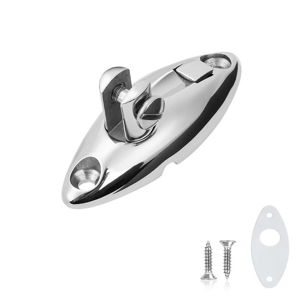 

Marine Quick Release Bimini Top Swivel Deck Hinge, Solid 316 Stainless Steel，360 Degree Rotation, Boat Bimini Top Hardware.