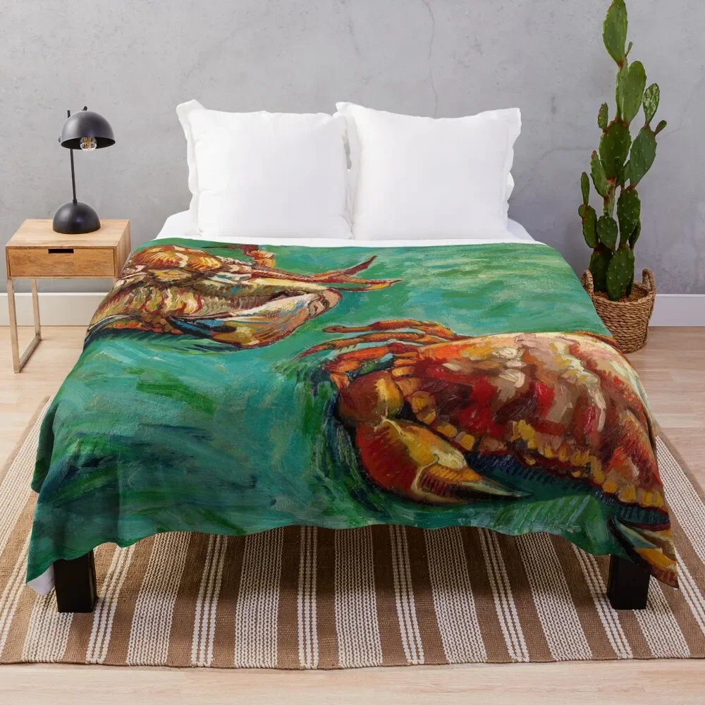 

Vincent Van Gogh - Two Crabs Throw Blanket Bed linens Decorative Throw Hair Quilt Blankets