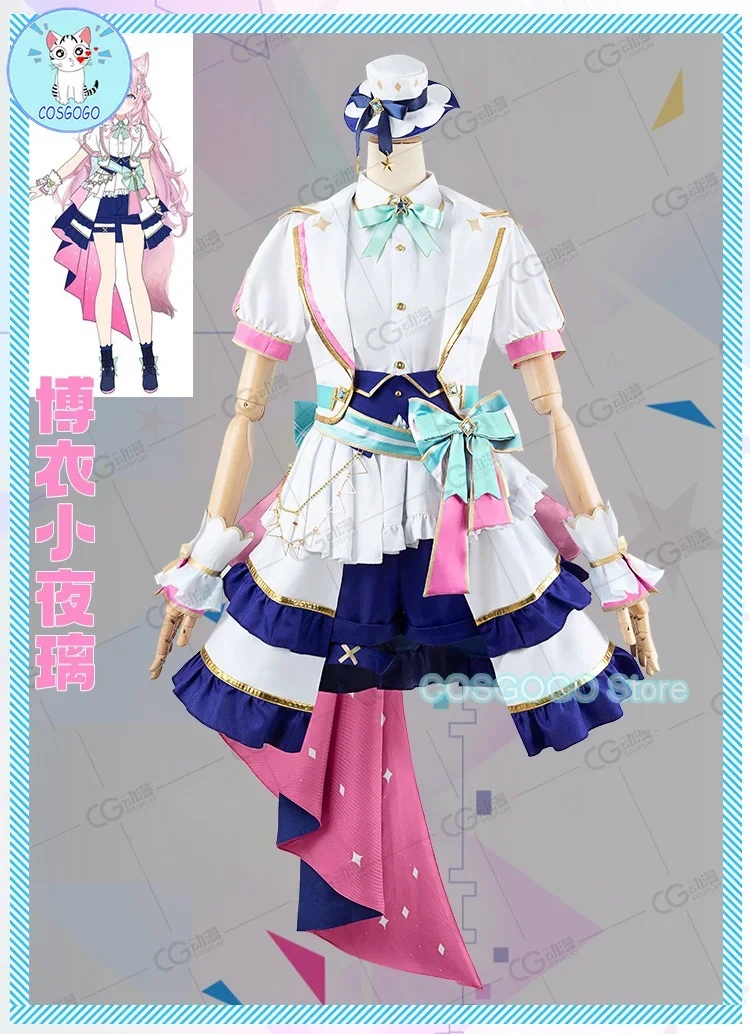 COSGOGO Vtuber Hololive 4th Towa Lamy Sora Roboco San Noel Takane Lui All Members Cosplay Costume Halloween Outfits Women Dress