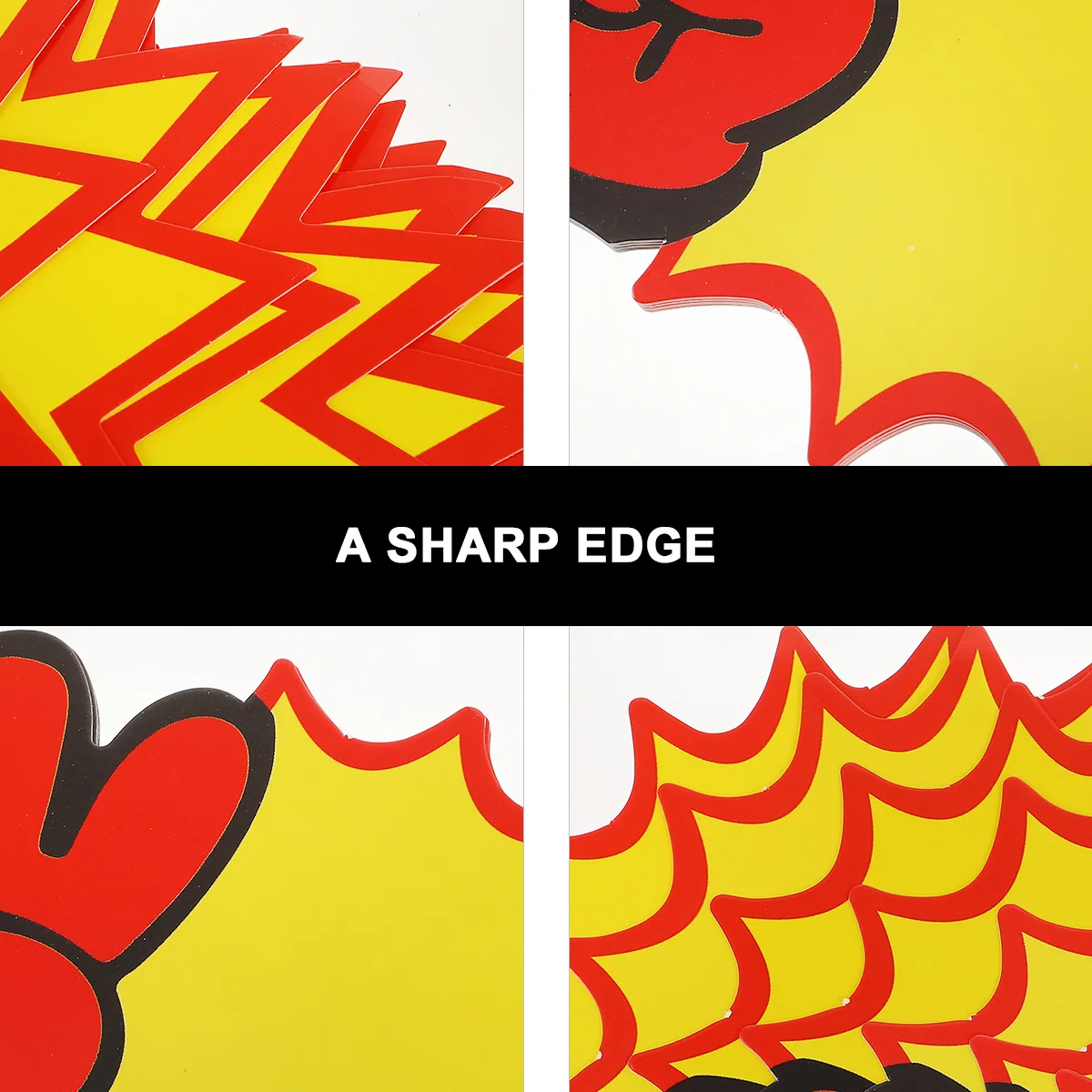 

100 Pcs Price Tags Supermarket Stickers Signs Holder Yellow Explosion Retail Labels Blank Advertising Paper Garage Sales