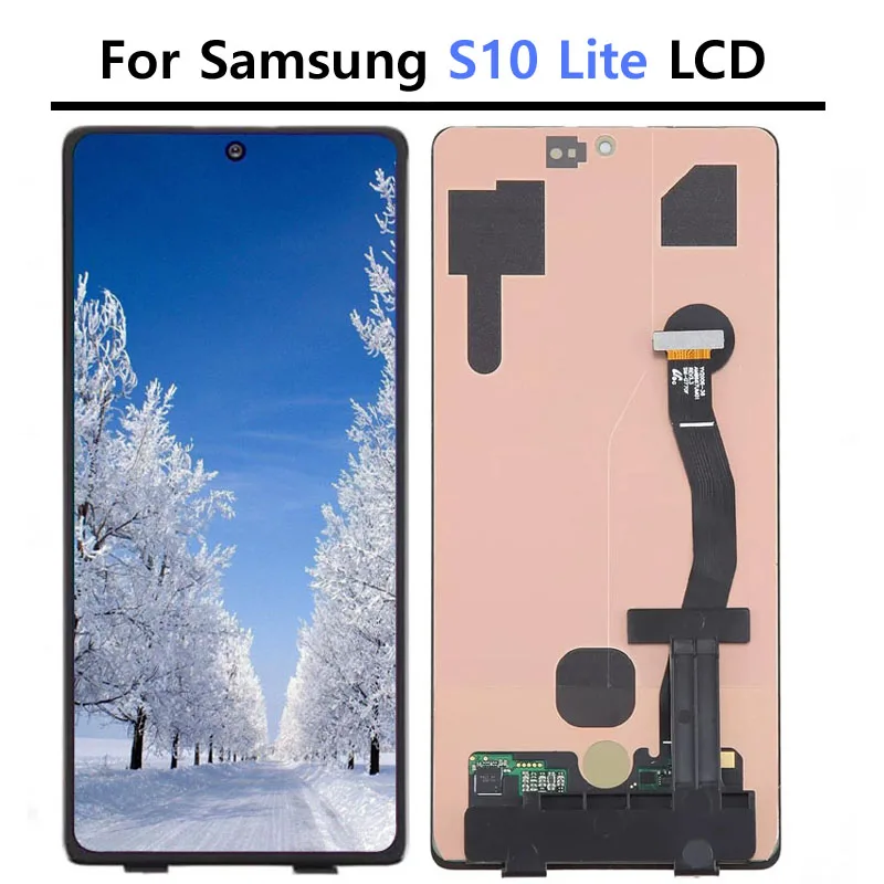 Tested OLED S10Lite LCD Screen For Samsung S10 Lite SM-G770F/DS SM-G770F LCD Display Touch Screen Digitizer Assembly