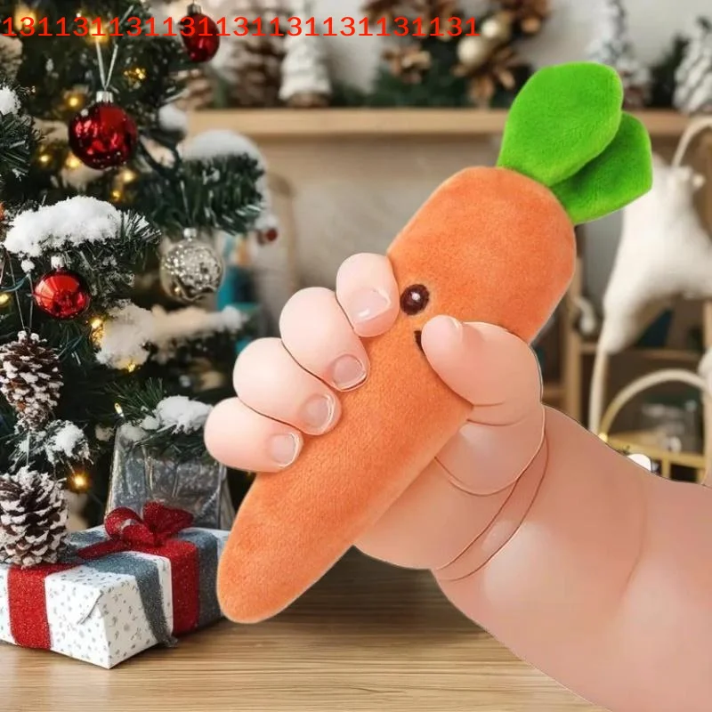 دمية فاكهة قطيفة مهدئة للأطفال الرضع، مساعد على النوم ومضاد للإرتعاش، مع حلقة حمل، لعبة مريحة للمواليد الجدد (قطعة واحدة أو قطعتان)