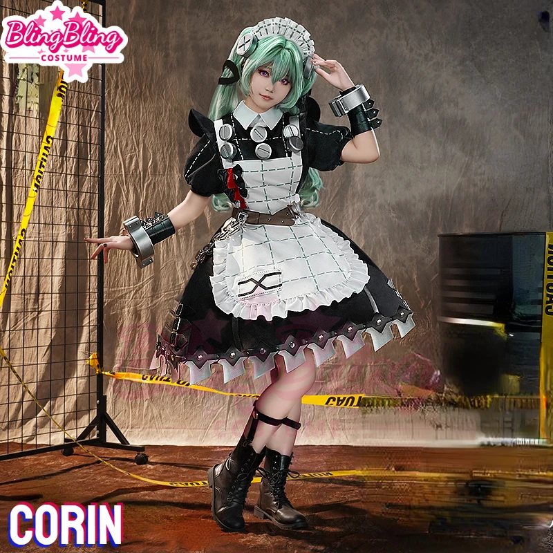 Game ZZZ Corin Cosplay Costume Game Zenless Zone Zero Corin Cosplay Victoria Housekeeping Maid Costume Corin Uniform Full Set