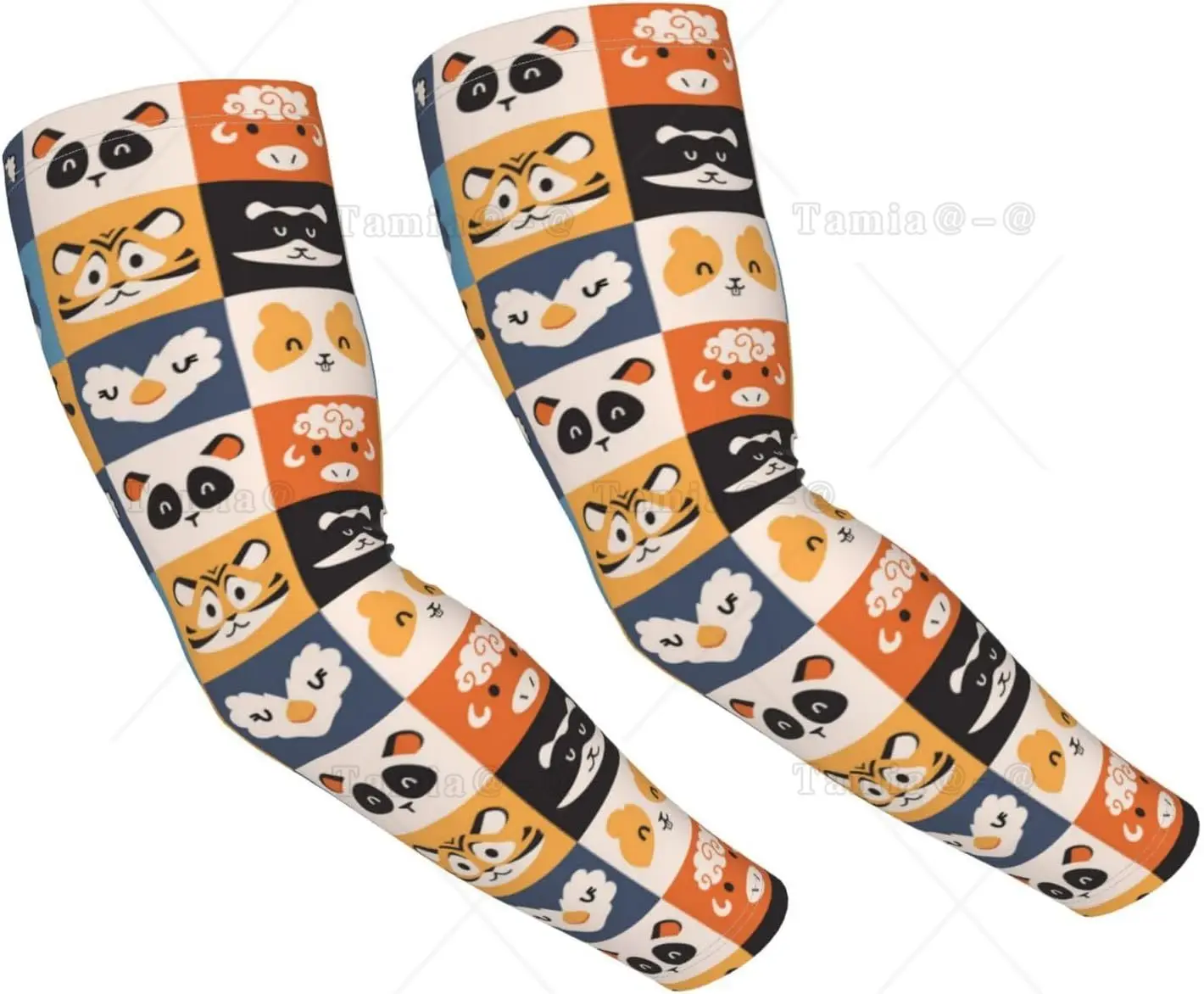 

Animals Shooter Sleeves for Women Cute Sun Cooling Arm Sleeves Cute Animal Arm Cover