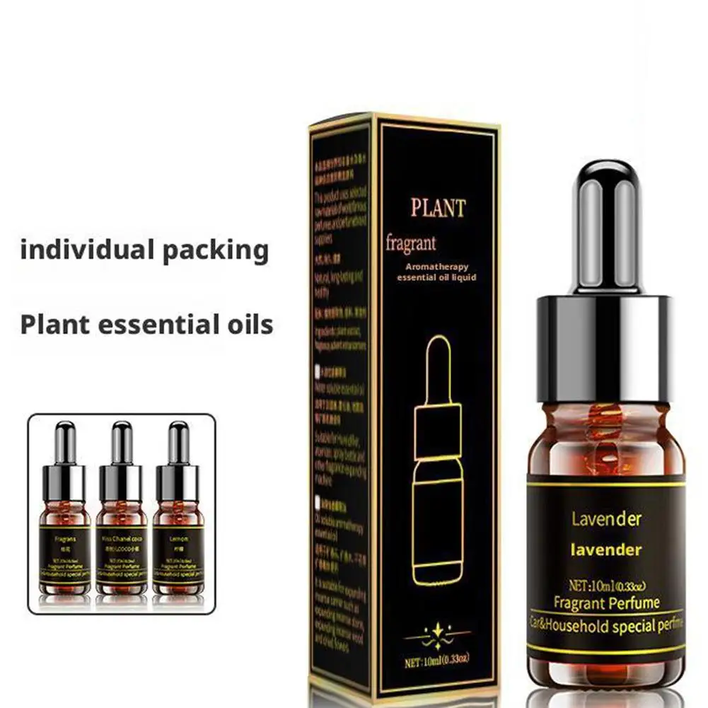 10ML Essential Oil Car Perfume Air Freshener Refill Smell Fragrance Aroma Diffuser Plant Essential Oil For Humidifier Acces O8D4