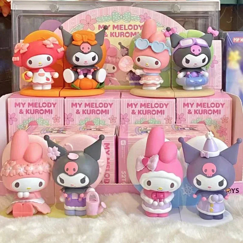 

Оригинальная мультяшная Мелодия MINISO Sanrio и куломи, серия «четыре сезона», декоративные игрушки, хобби, экшн-фигурки, праздничные подарки