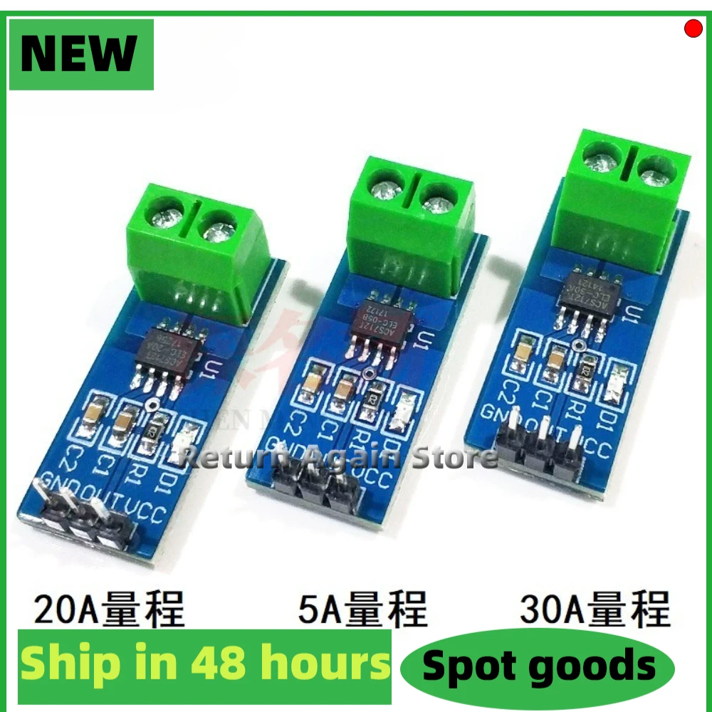 5A/20A/30A range ACS712 Module ACS712ELCTR Current Sensor Module DC/AC