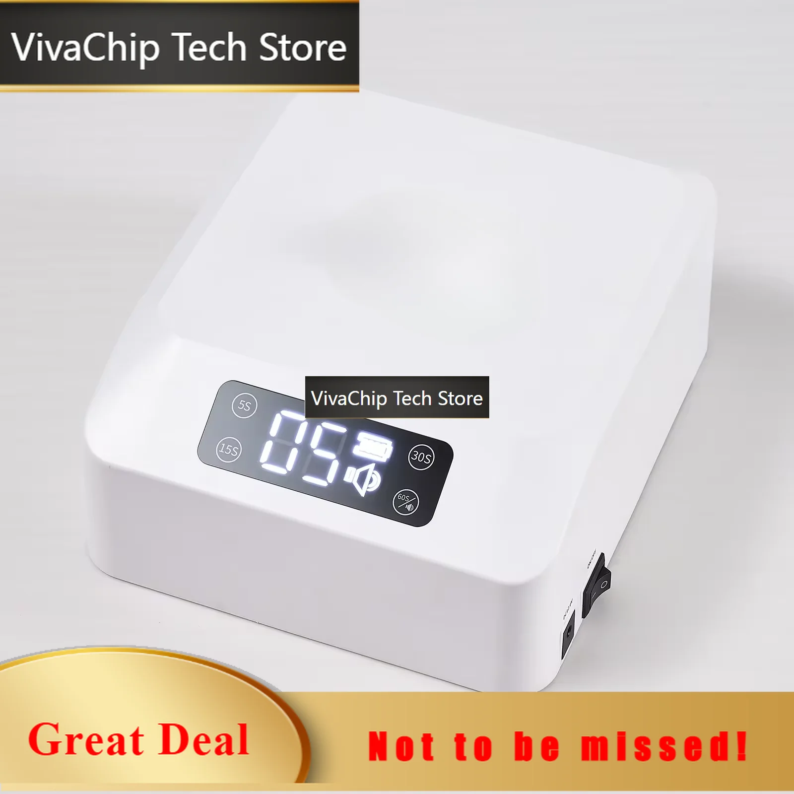 VivaCTNew Pro Pedicure UV Lamp LED High-Power Foot UV Curing Light Rechargeable Gel Nail Dryer With Foot Switch For Pedicure Nai