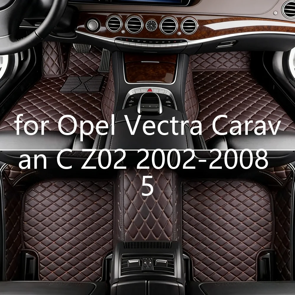 3D-Vollumfassende, maßgefertigte Autofußmatten für Opel Vectra Caravan C Z02 2002-2008, 5-Sitzer, TPE, verschleißfest, wasserdicht, EV-Auto-Innenraum-Fußmatten 2G412
