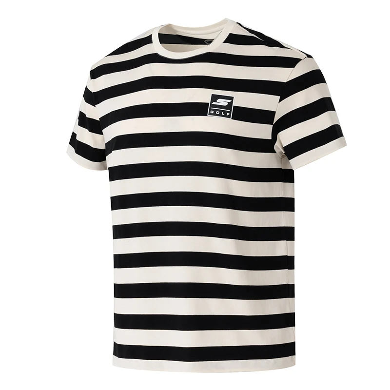 

Skechers Men's and Women's Knitted Crew Neck T-Shirt Loose Breathable Sportswear Running Fitness Training Half-Sleeve P225U122-03K8