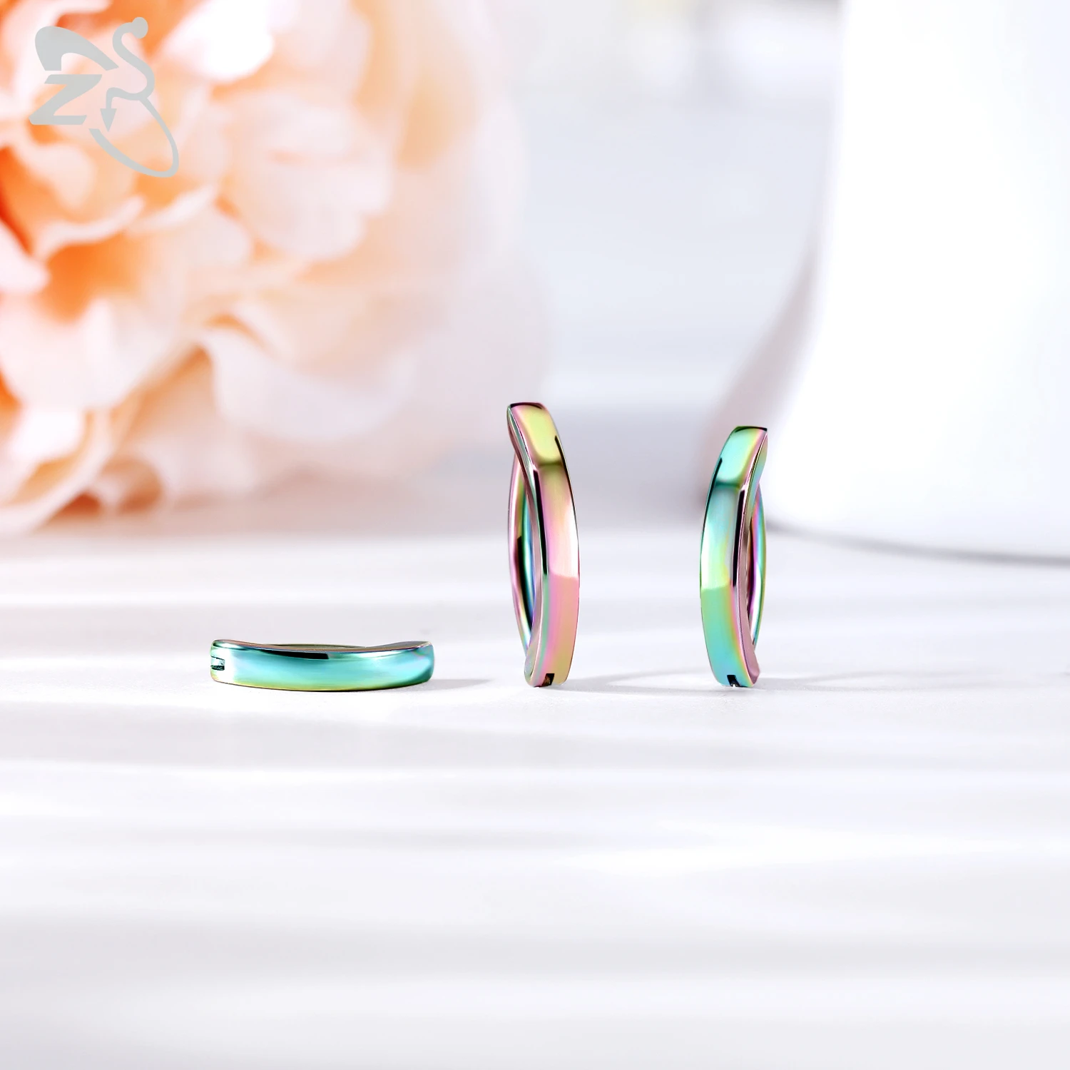 ZS 1 PC 14G/16G Edelstahl Clicker Bauchnabel Ring Frauen Gold Farbe Reverse gebogene Nabel Barbell Körper Schmuck 8/10/12 MM – Detail 4