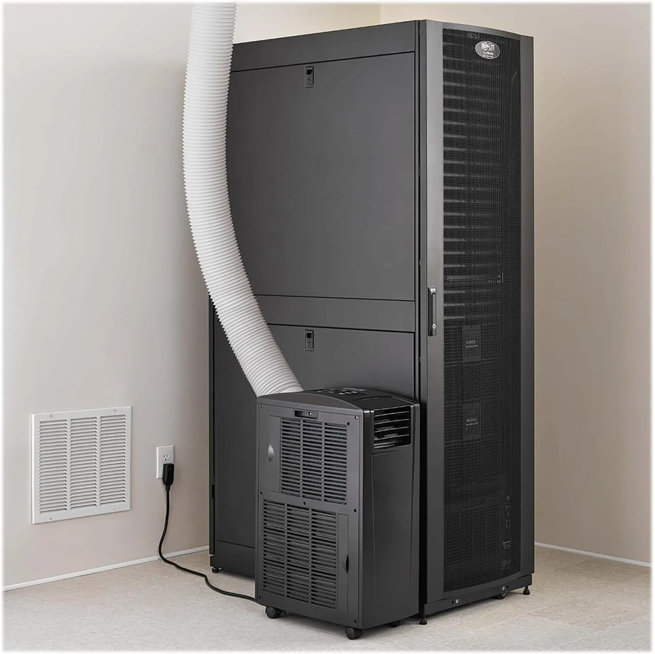 Aire acondicionado Spot Cooler para estantes de servidor y armarios de red, 12000 BTU (3,5 kW), 120 V, unidad de CA autónoma, aire acondicionado