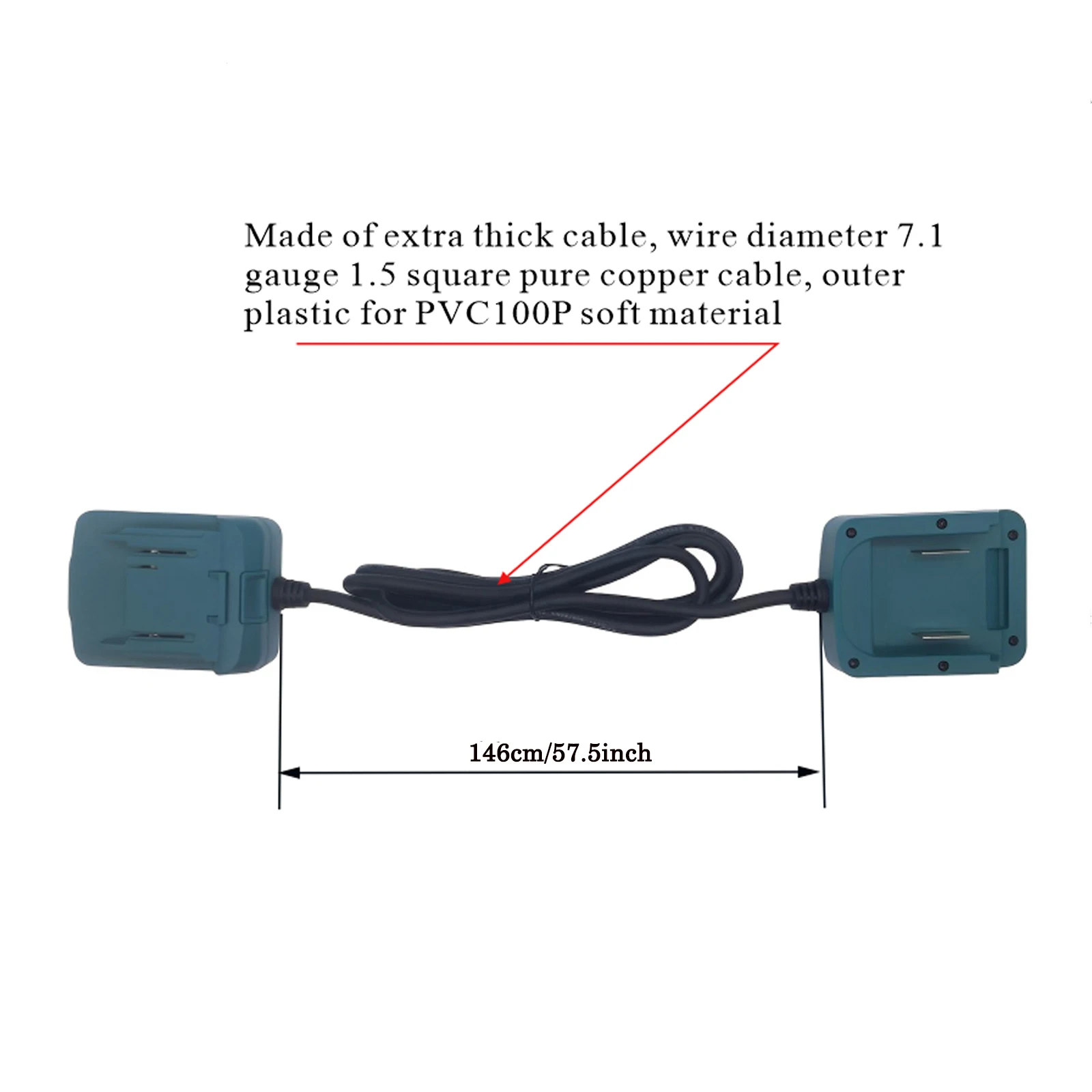 Battery Lightweight Extension Cord Converter for 18v-Li-ion Battery BL Series Converts to 18V BL Series Li-ion Battery