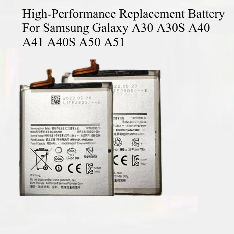 

High-Performance Replacement Battery For Samsung Galaxy A30 A30S A40 A41 A40S A50 A51 Fast Shipping