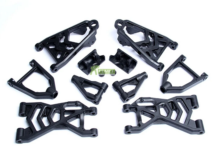 Plastic Upgraded Reinforced Complete Arm Set Front or Rear Suspension Arm Set Fit for 1/5 HPI ROVAN KM BAJA 5B 5T 5SC SS