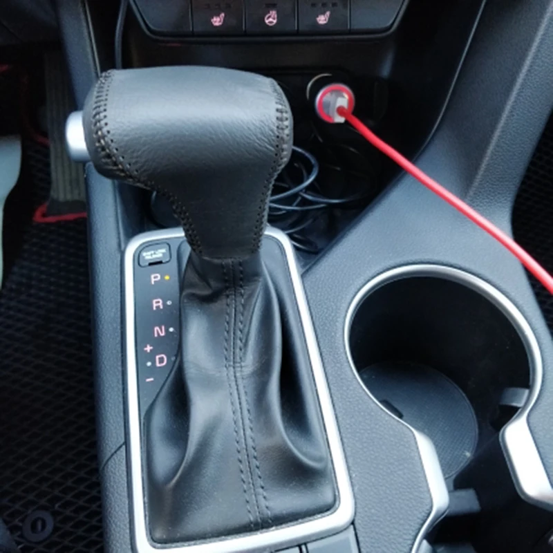 أطواق رأس تغيير تروس السيارة ، غطاء أحمر ، غطاء مقبض ناقل الحركة لكيا ريو 4 ، K2 ، سبورتاج ، أوبتيما ، K5 ، KX5 ، نيرو ،