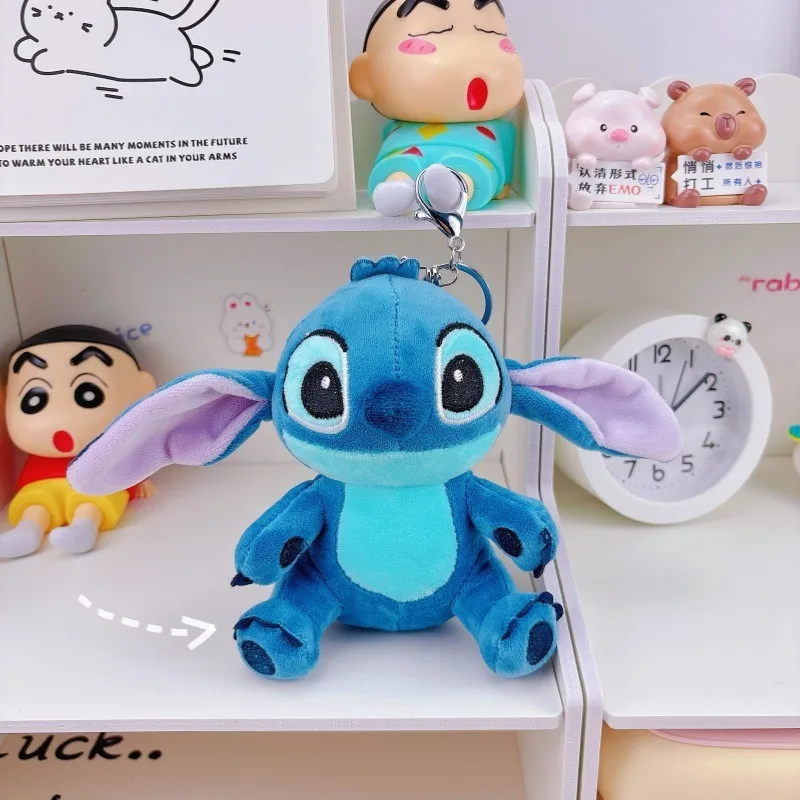 Creative Cartoon Stitch Plush Doll Keychain Bag Ornament - Cute Internet Celebrity Stitch Design Soft Toy