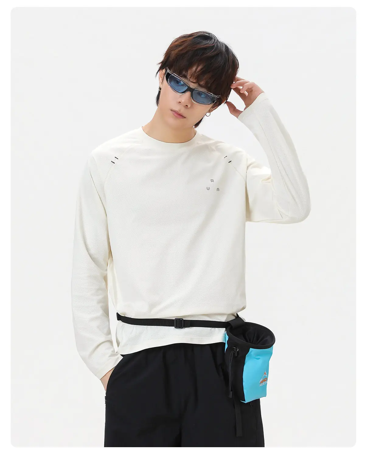 Minimalistischer Slim-Fit Sportpullover für Herren – Atmungsaktives Langarm-Oberteil für Fitness, Outdoor & Freizeit – Detail 10