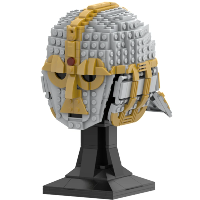 

500 шт. MOC Sutton Hoo шлем историческая копия DIY модель строительные блоки культурный дисплей игрушки подарок для взрослых коллекционеров