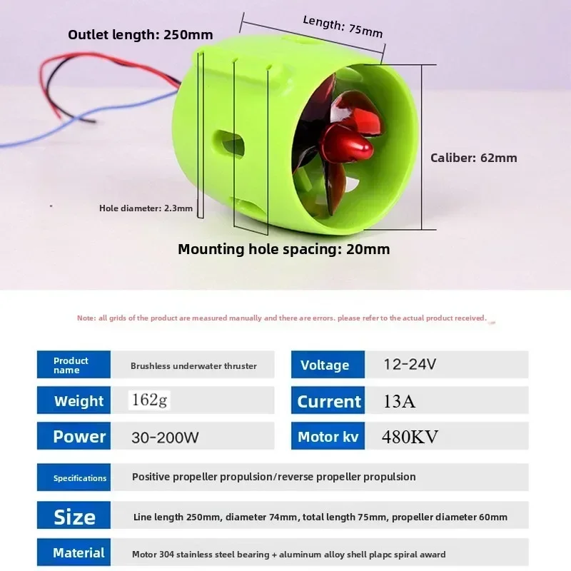 

RC Jet Engine Kit Underwater Jet Boat 4-Blade CW CCW Thruster Engine/Brushless 40A ESC/Servo Tester/Radio Transmitter DS600