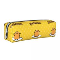 Creative Gudetama The Lazy Egg Pencil Cases Pencilcases Pen Holder Kids Large Storage Bag School Supplies Zipper Stationery
