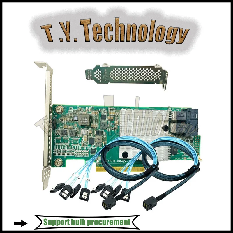 Inspur LSI 9300-8i SATA/SAS HBA Contrôleur Mode IT 12 Go PCIe x8 3.0 + 2 câbles