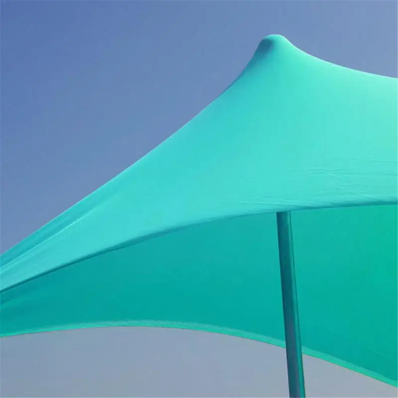 Large Family Beach Awning 3M*2.8M*2M Ultralight Sun Shade Tent With Sandbag UPF50+ UV Portable Beach Canopy Sun Shelter