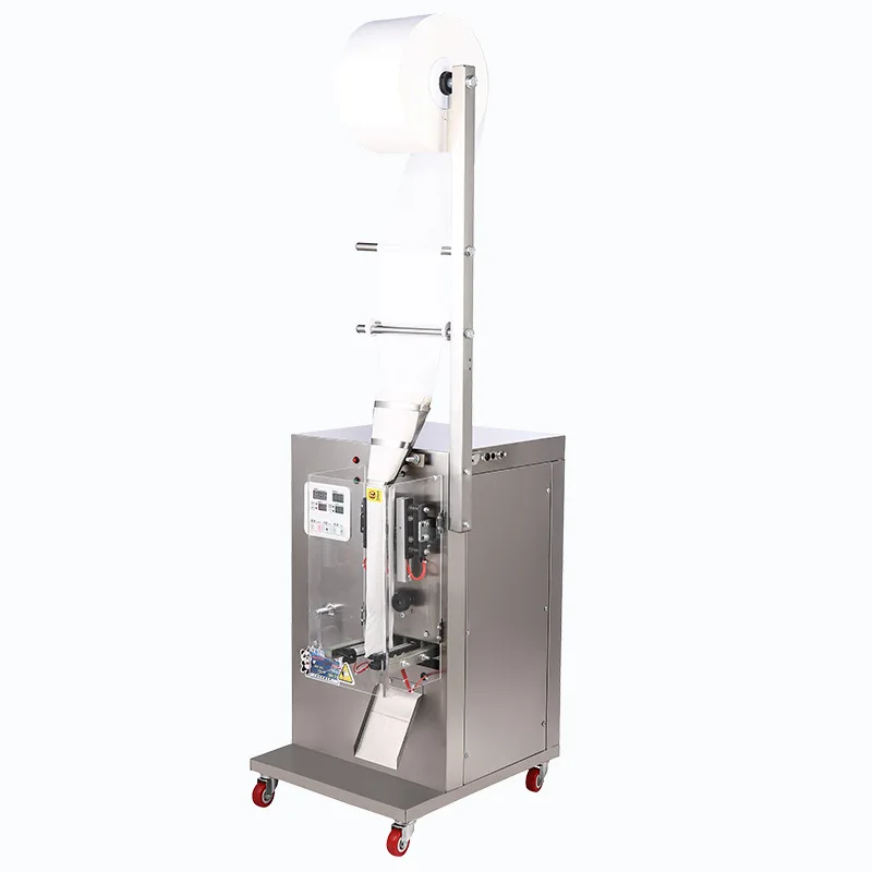 

Автоматическая машина для упаковки порошковых гранул с трехсторонней задней запайкой, функцией количественного взвешивания и запайки.