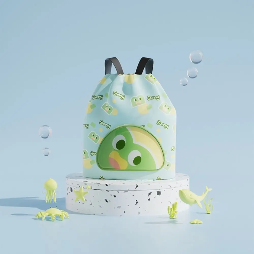 Dry and Wet Separation Children's Swimming Bag Waterproof Large Capacity Cartoon Swim Backpack Storage Bag Portable