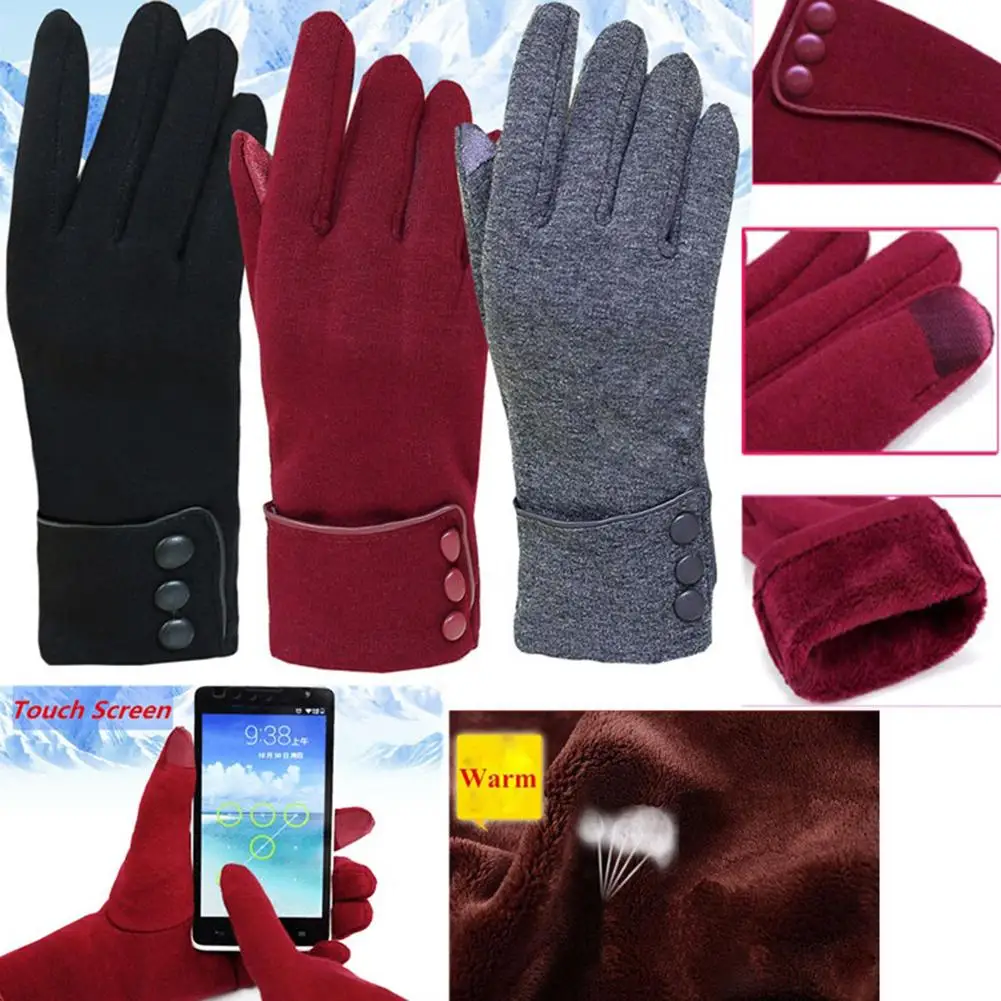 Winter Gloves Screen Touch Cycling Gloves Thick Touchable Fleece Gloves Ski Gloves Outdoor Sport Snow Gloves Women Men Gloves