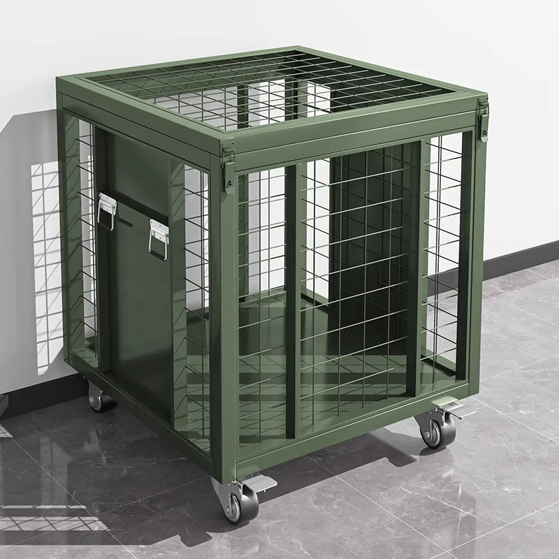 Mobile  rack  cage turnover iron box with wheel  trolley tray material box mobile storage artifact