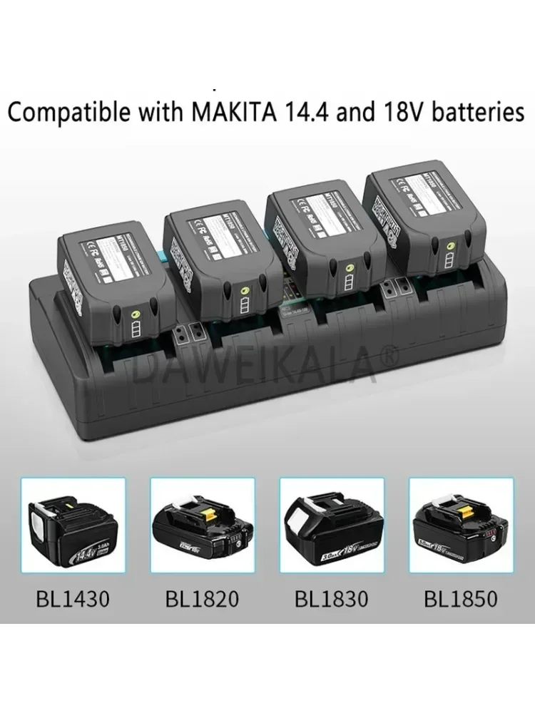 Voor Makita 18V 14.4V Li-Ion Batterij Oplader DC18RD DC18SF voor Makita 14.4V 18V 20V BL1830 BL1840 BL1850 BL1860 Bl1430 - afbeelding 2