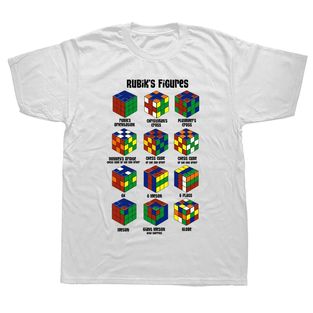 Funny Rubix Rubiks Rubics Cube Figures T Shirts Graphic Cotton Streetwear Short Sleeve Birthday Gifts Summer Style T-shirt Men