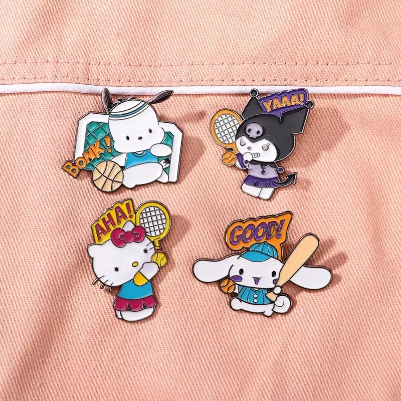 6pcs Surprise Random Cute Girls Enamel Pin Kawaii Cat Brooch For Coat Women's Brooches Fashion Lapel Badges Jewelry Gift for Fri