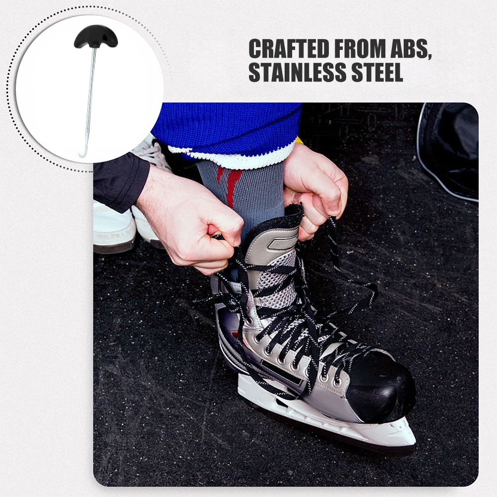 Shoelace Tightener Skates Tightner Ice Hockey Accessories Portable Tools Puller Abs Stainless Steel