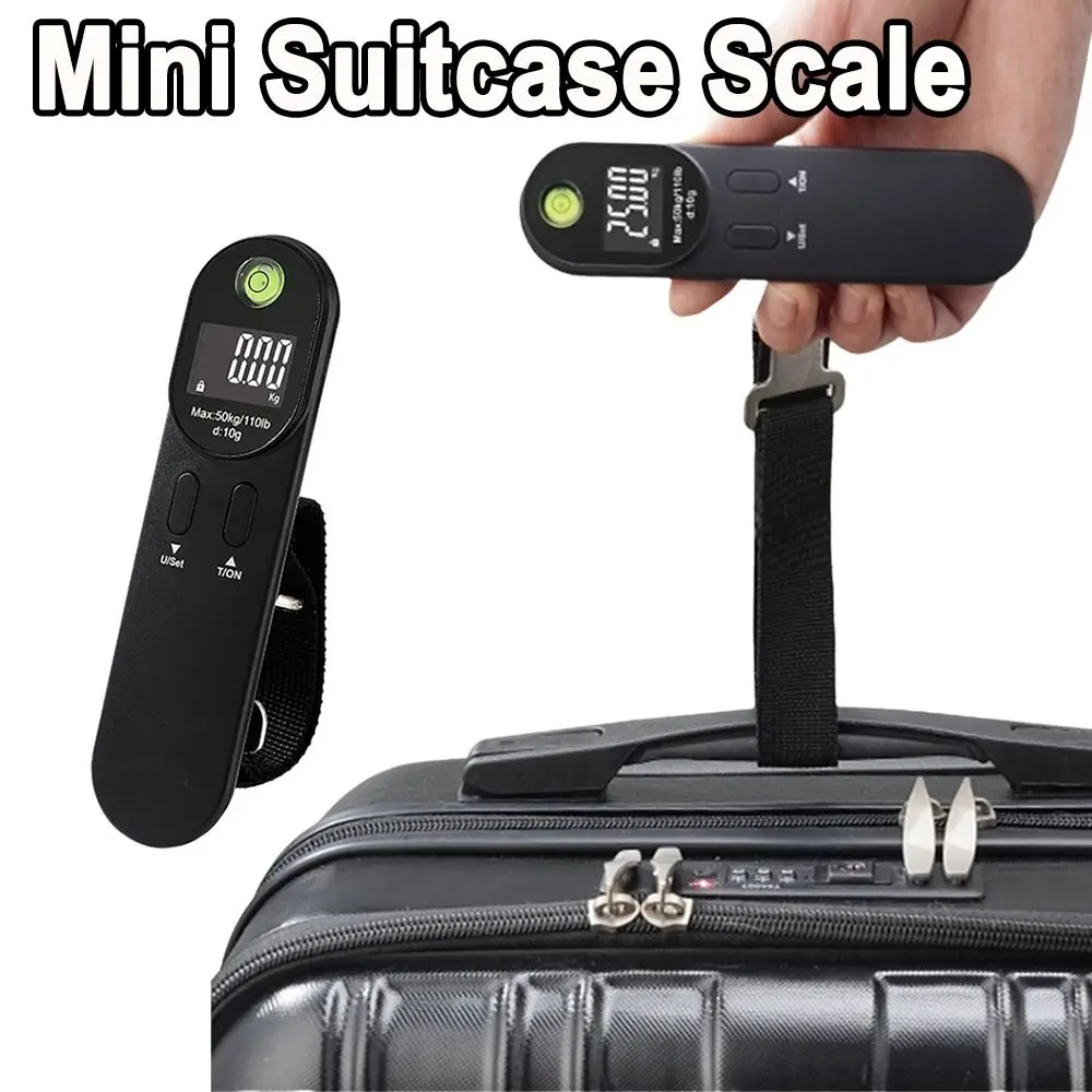 

Portable Electronic Luggage Scale Dual Color Kg/Oz/Ib Travel Weighing Scale Durable High Precision Mini Suitcase Scale