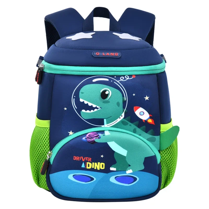 

Green Dinosaur School Bags for boys Light Weight Ridge Protection Kindergarten Backpack Primary Student Schoolbag Children's Bag