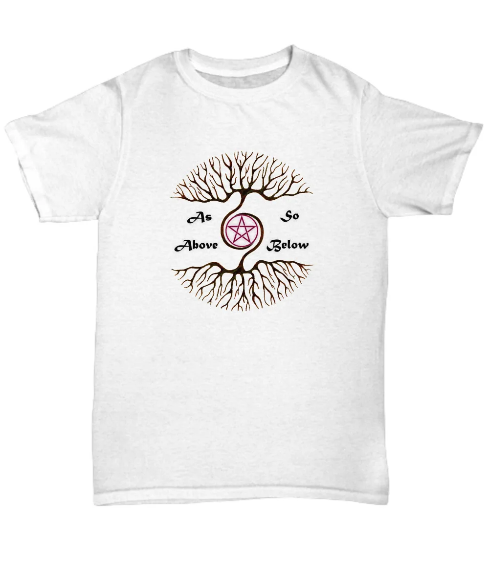 

Esoteric Wicca shirt - As Above So Below - Pagan Alchemy hermetic occult apparel