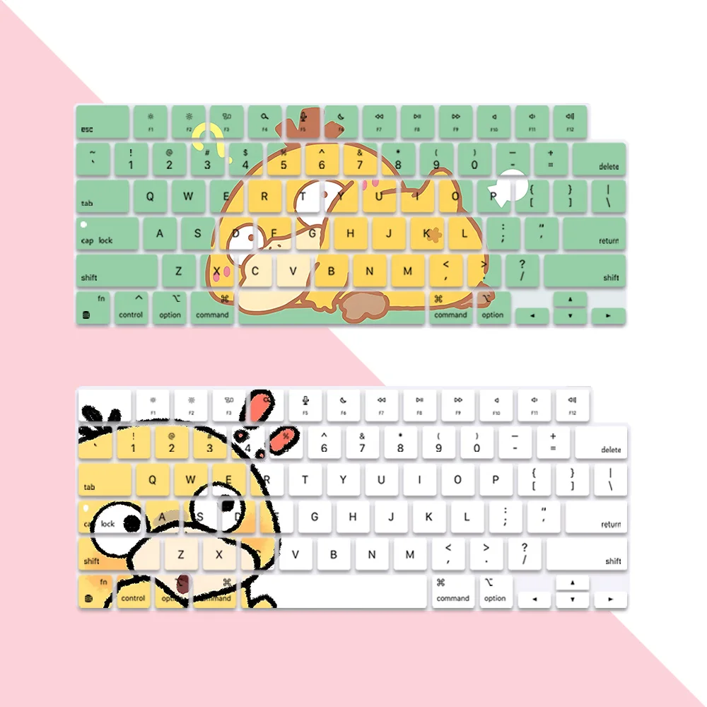 Psyducks US Layout Soft Silicone Keyboard Cover for Macbook pro 14 M1 M2 M3 A2442 A2485 A2779 A2780 A2991 Air M2 M3 A2681 A2941