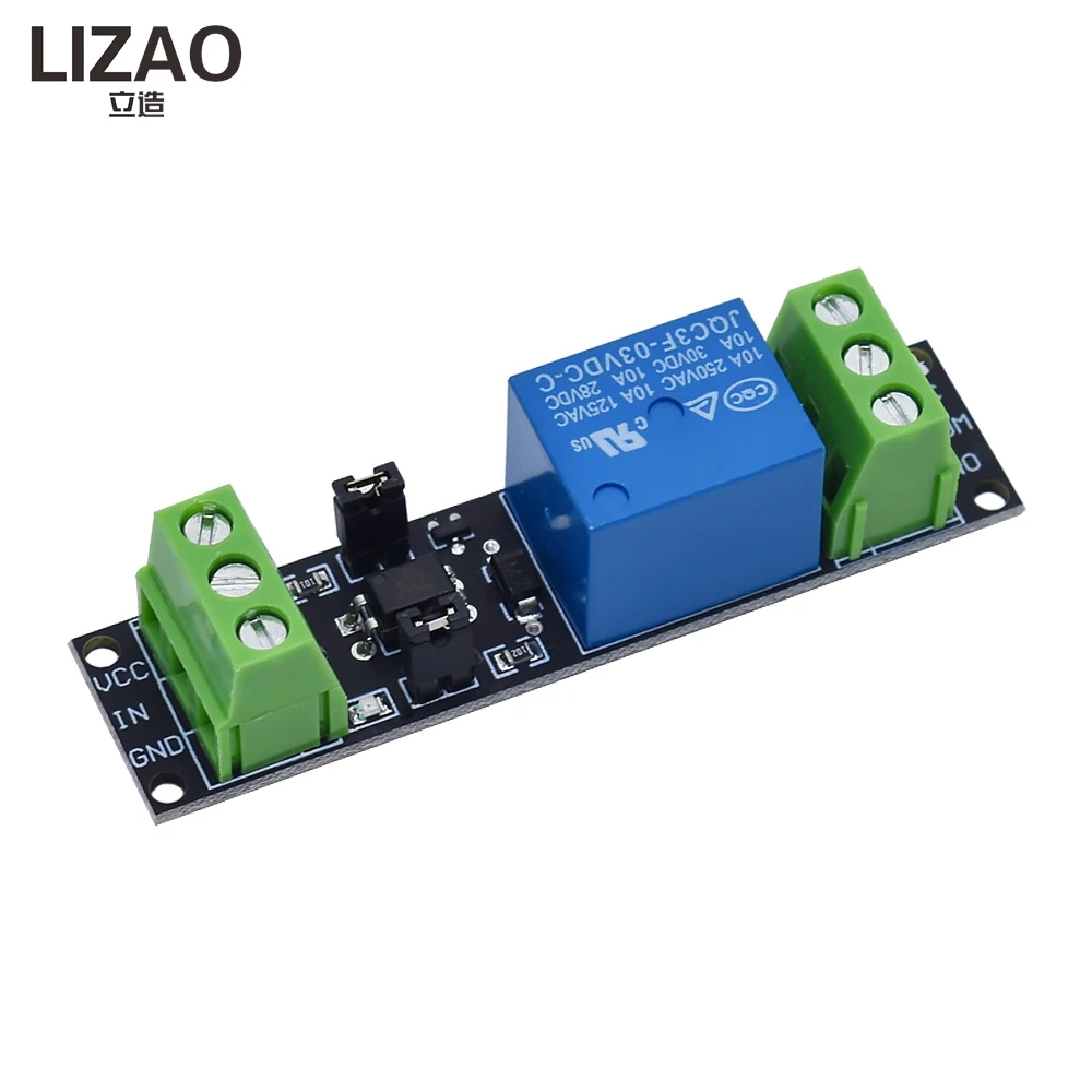 LIZAO 1 Channel DC 3V Relay High Level Driver Module Optocoupler Relay Module Isolated Drive Control Board for Arduino