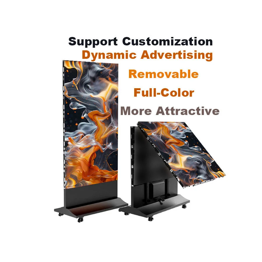 Ekran LED P1.86/P2/P2.5 HD na stojaku do reklamy komercyjnej wewnątrz i na zewnątrz