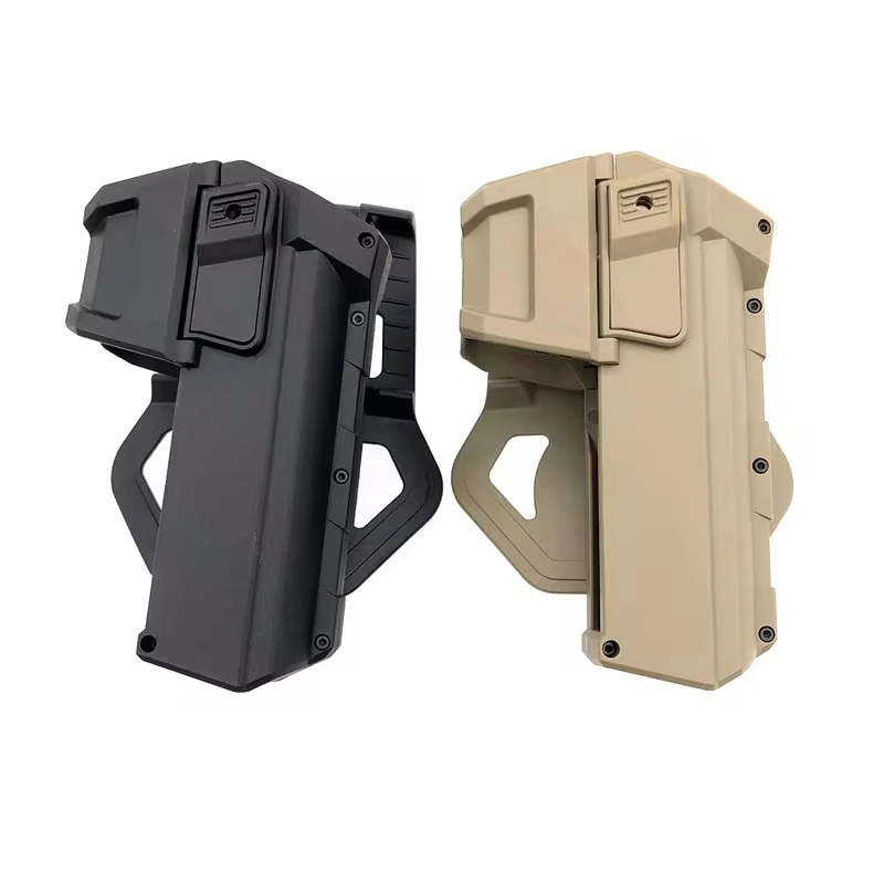 DIZETION Nieuwe Tactische Pistoolholsters voor Glock 17 Gen 1-4 met Zaklamp of Laser Gemonteerd Rechterhand Taille riem Pistoolholster