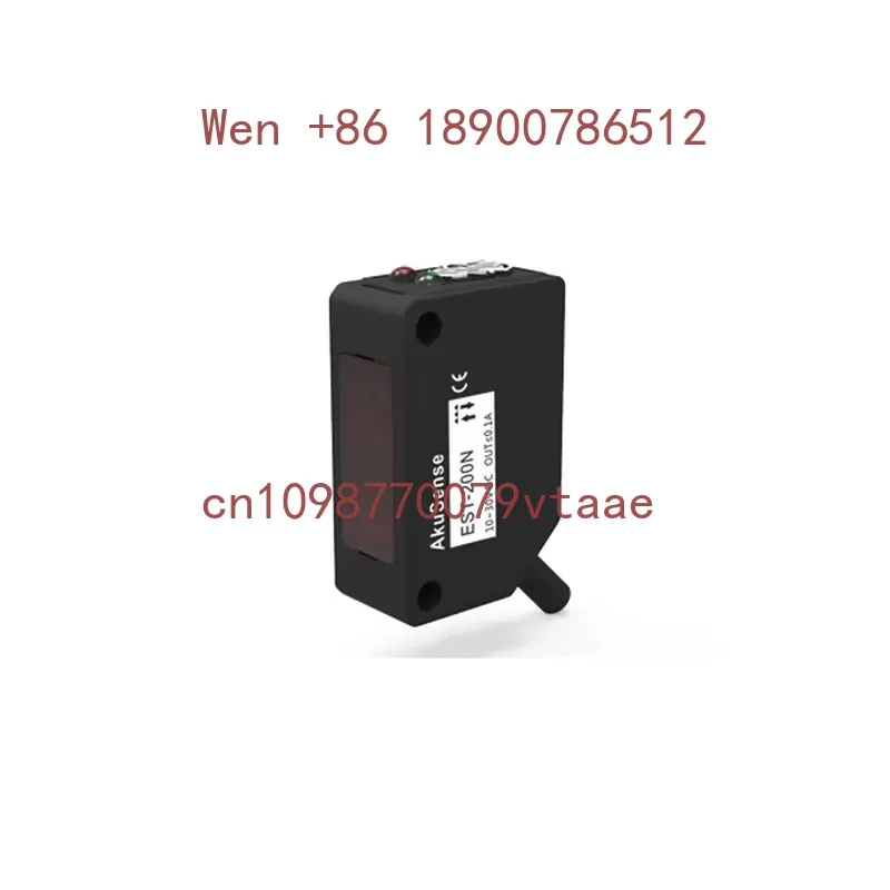 AKUSENSE EST-200N Retro-Reflection Photoelectric Sensor with Photocell Mounting for Transparent and Moving Objects Detection