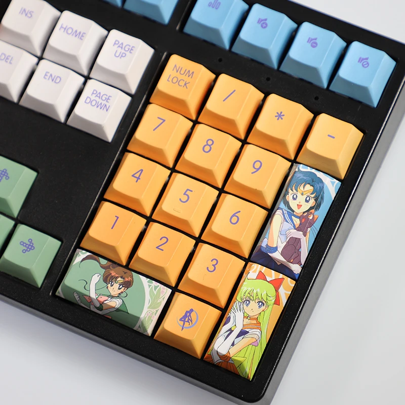 108 keys Sailor Moon Game animation keycaps cool design Mechanical keyboard cap