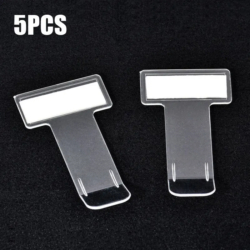 Transparent Car Vehicle Parking Ticket Receipt Permit Card Holder Clip Sticker Windscreen Plastic Universal Car Accessories