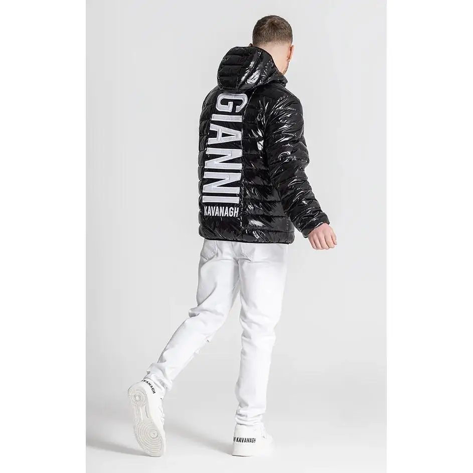 Gianni Kavanagh black white letters jacket