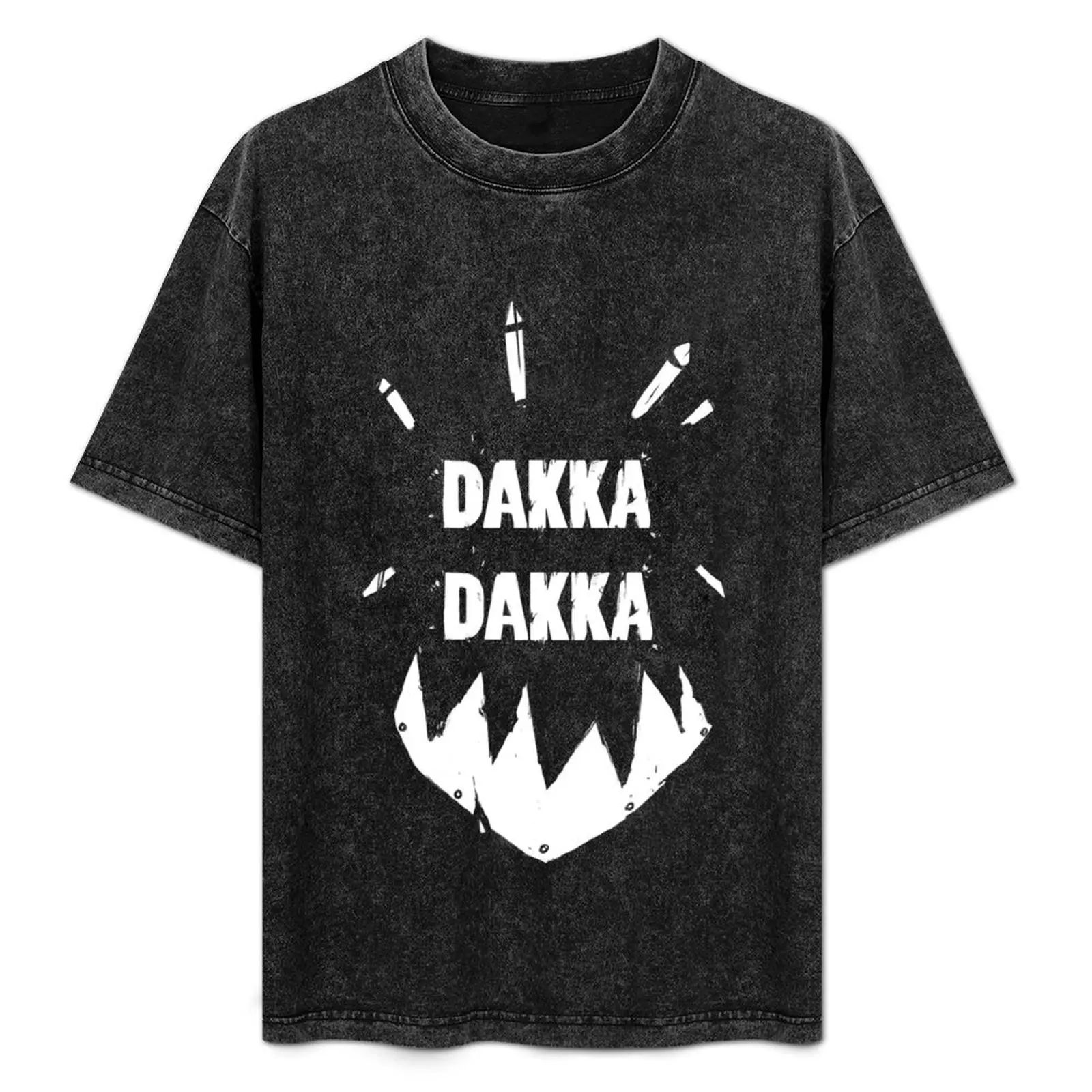

DAKKA DAKKA ORKS T-Shirt Vintage Print Crew Neck Tee